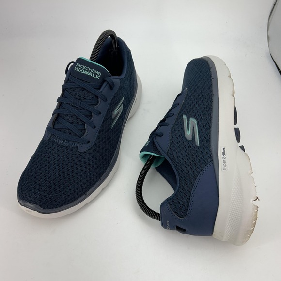 Skechers GOwalk Shoes Womens Size 10 Navy Air Cooled Goga Mat Sneakers - Picture 8 of 14